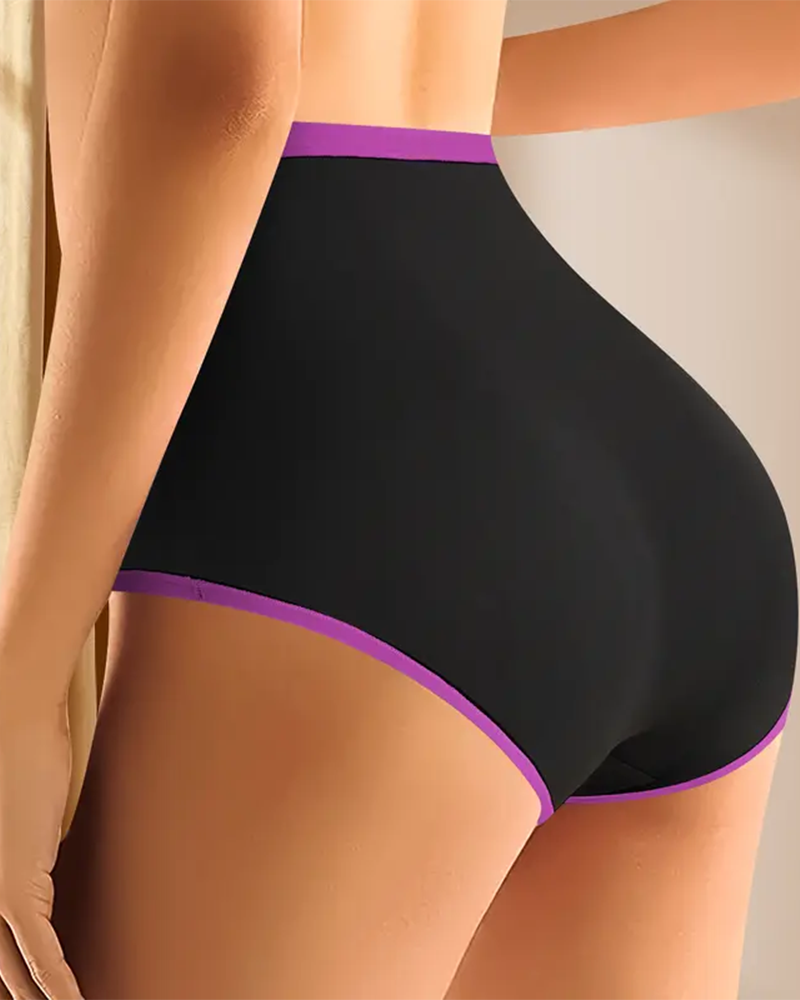 Comfy Chic Colorblock High Waisted Briefs
