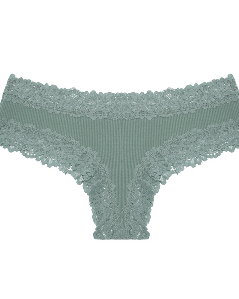 Shesways® Cotton Lace Low Rise Brazilian Bikini