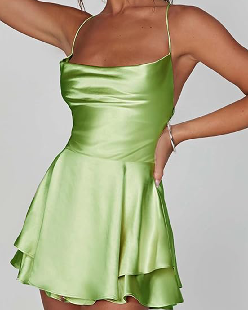 Mina Satin Mini Dress