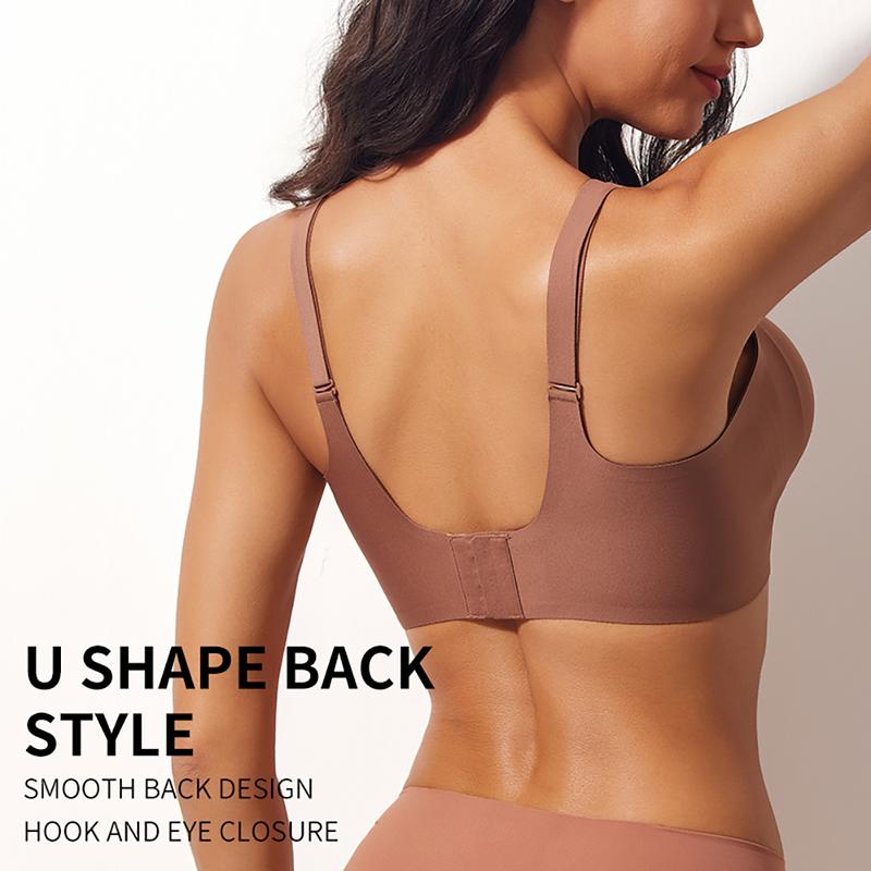 Jelly Seamless Wireless Push Up Bra – Comfortable Full Coverage Everyday Wear