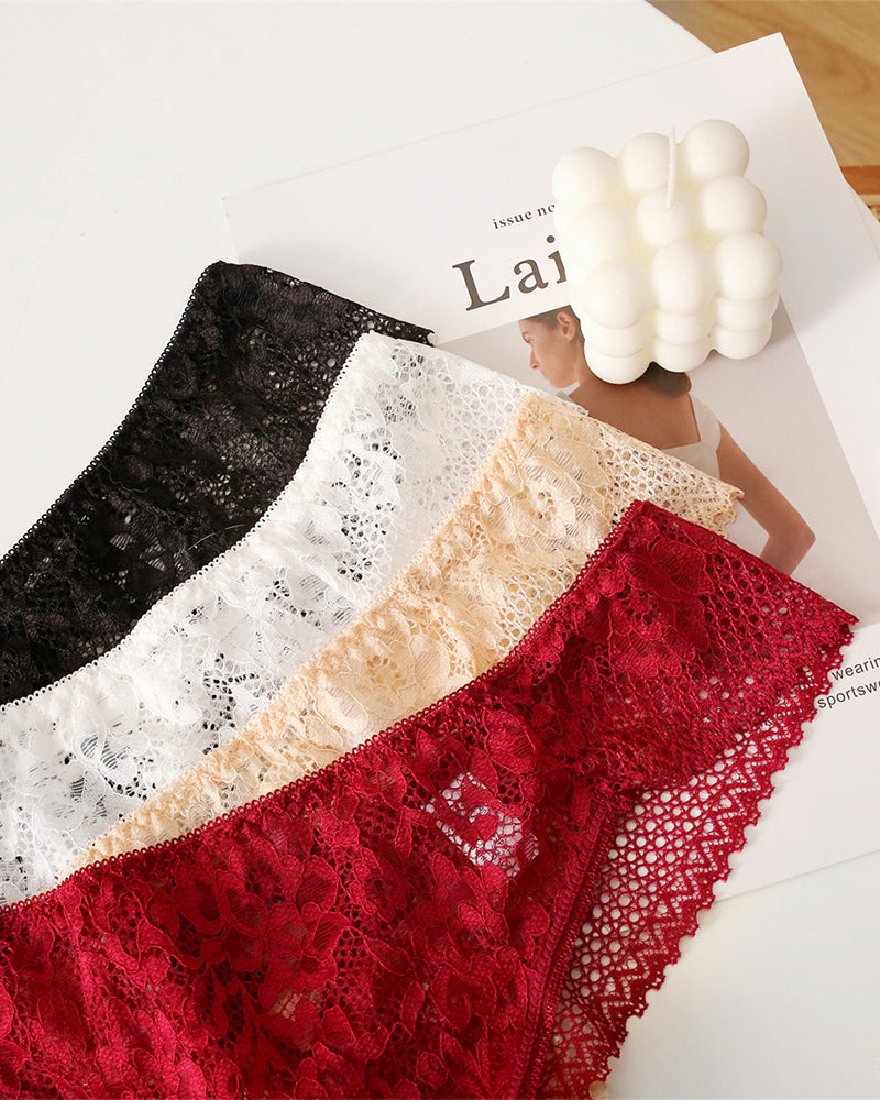 Sexy High-Quality 4 sets Lace Ladies' Panties