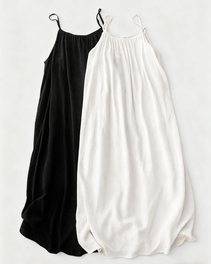 Women's Solid Color Backless Cami NightDress