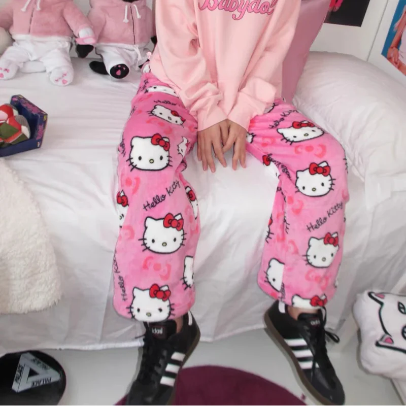 Cute Hello Kitty Pajama Pants – Cozy Y2K Loungewear