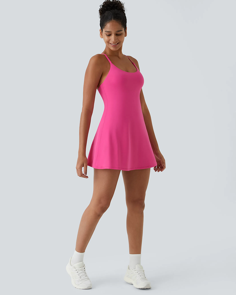 Plush Backless Active Dress – Easy Peezy Edition