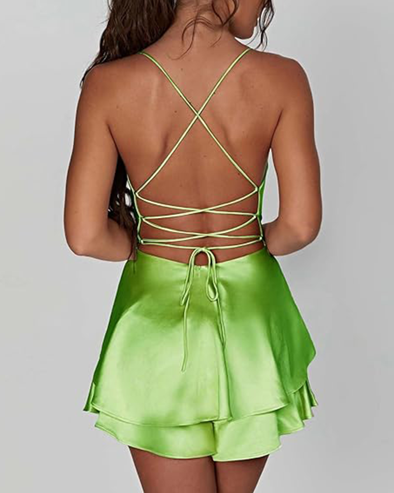 Mina Satin Mini Dress