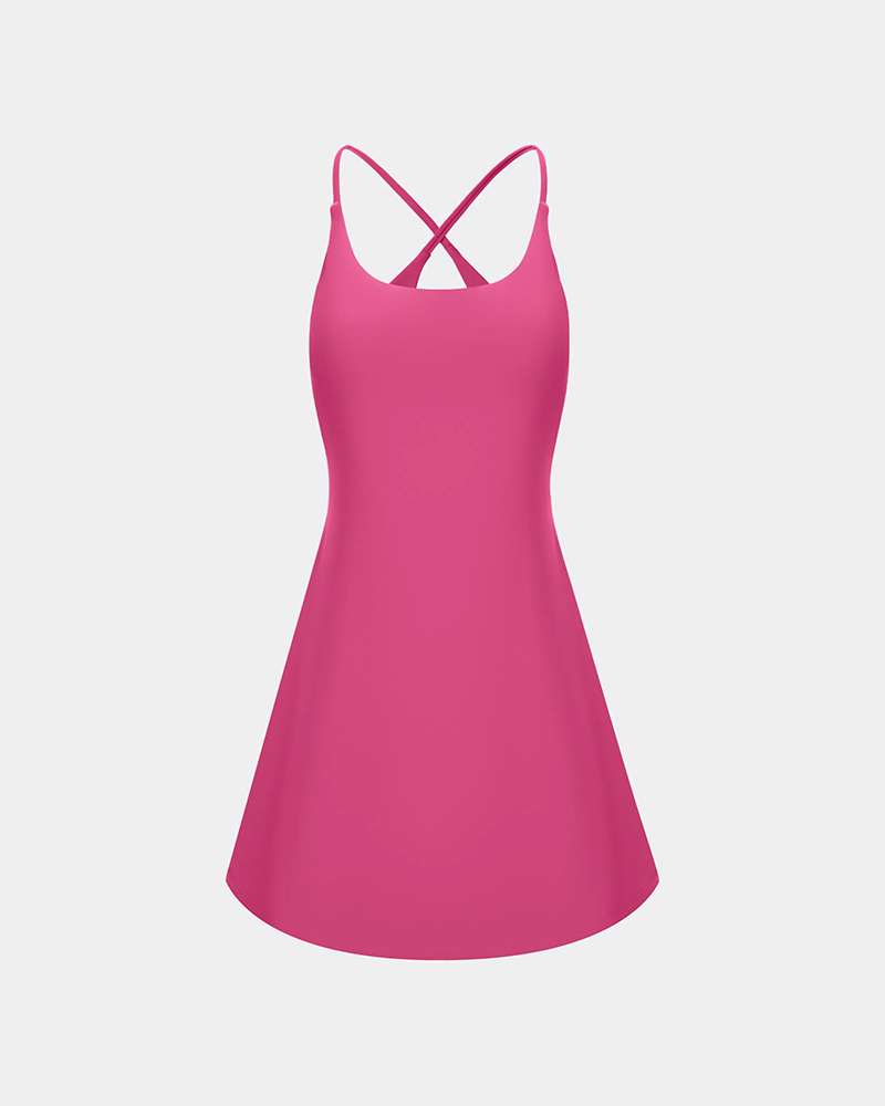 Plush Backless Active Dress – Easy Peezy Edition