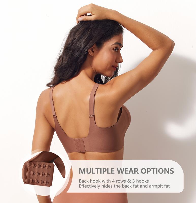 Jelly Seamless Wireless Push Up Bra – Comfortable Full Coverage Everyday Wear