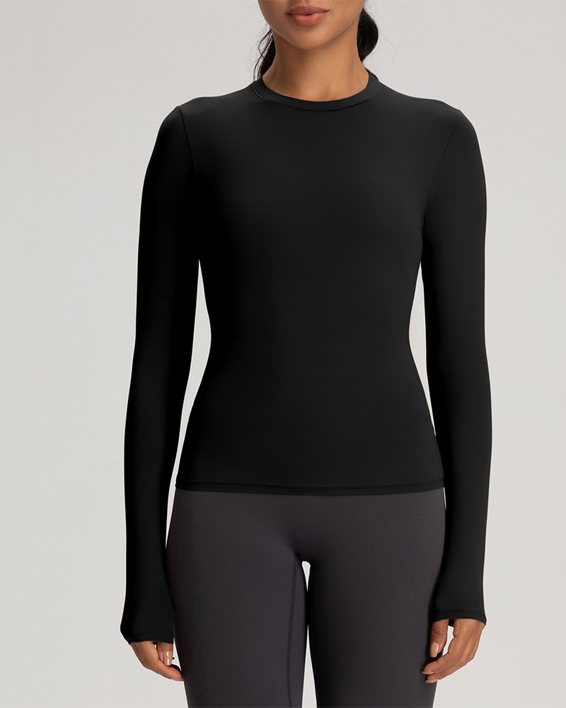 Inbarely Soft Single-Layer Long Sleeve Shirt