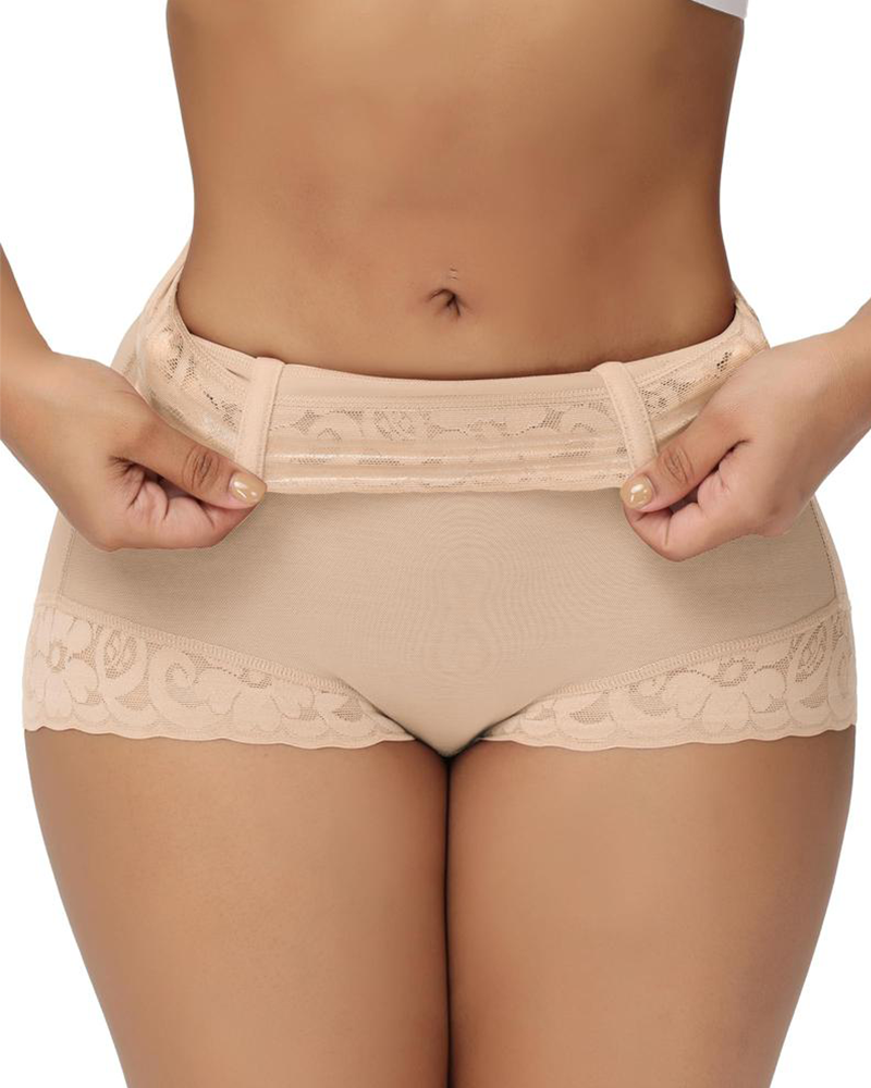 Cloud Butt Lifting Body Shaper Shorts with Lace Trim