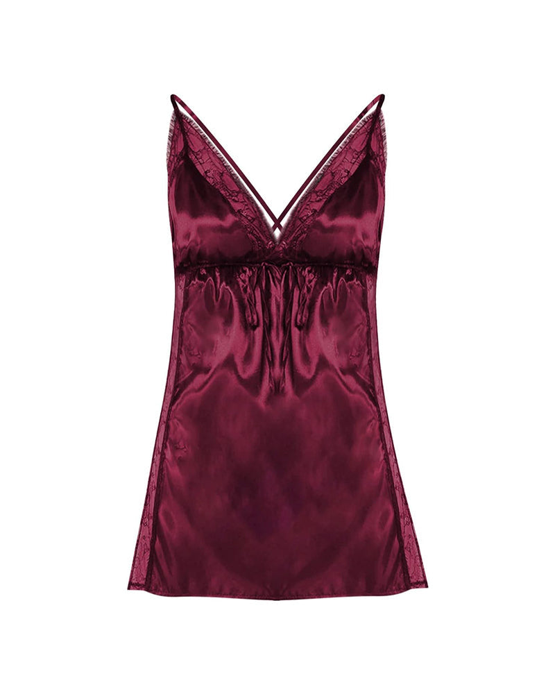 Sexy Plus Size Lace Babydoll – Nightdress with Panty