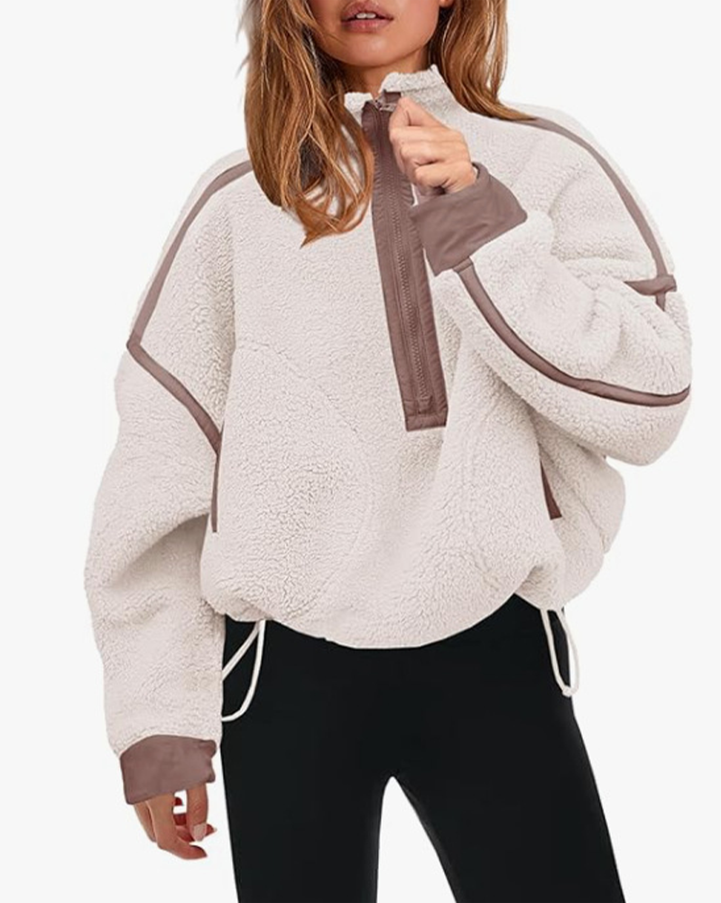 Half Zip Sherpa Fleece Pullover