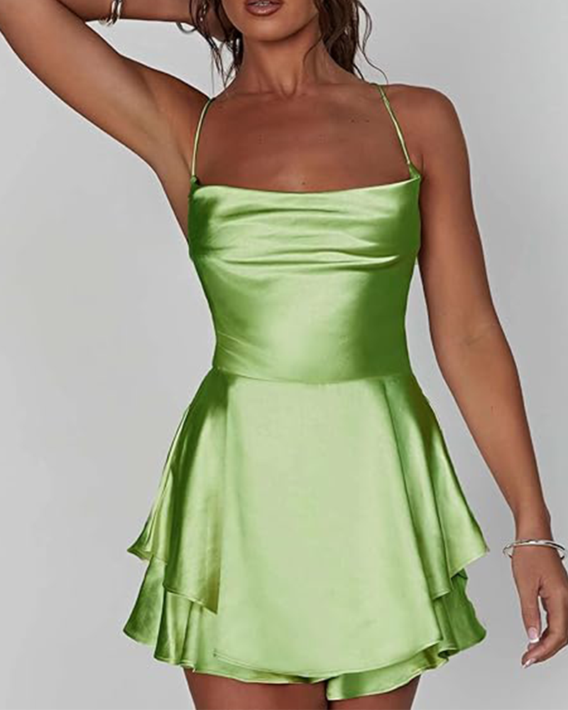 Mina Satin Mini Dress