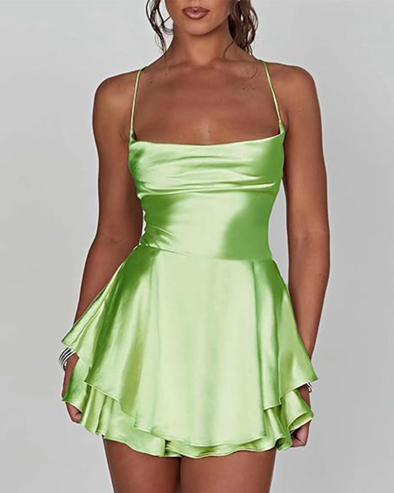 Mina Satin Mini Dress