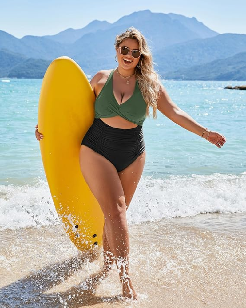 Shesways® One Piece Swimsuits Push Up Tummy Control Bathing Suits