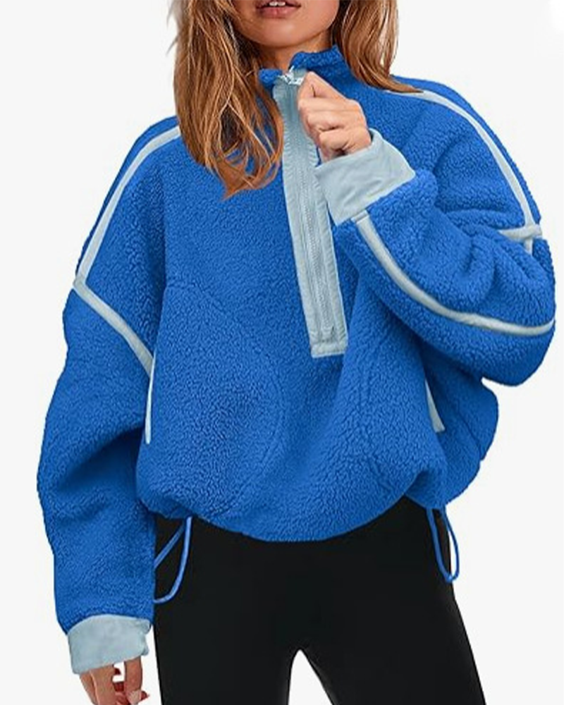 Half Zip Sherpa Fleece Pullover