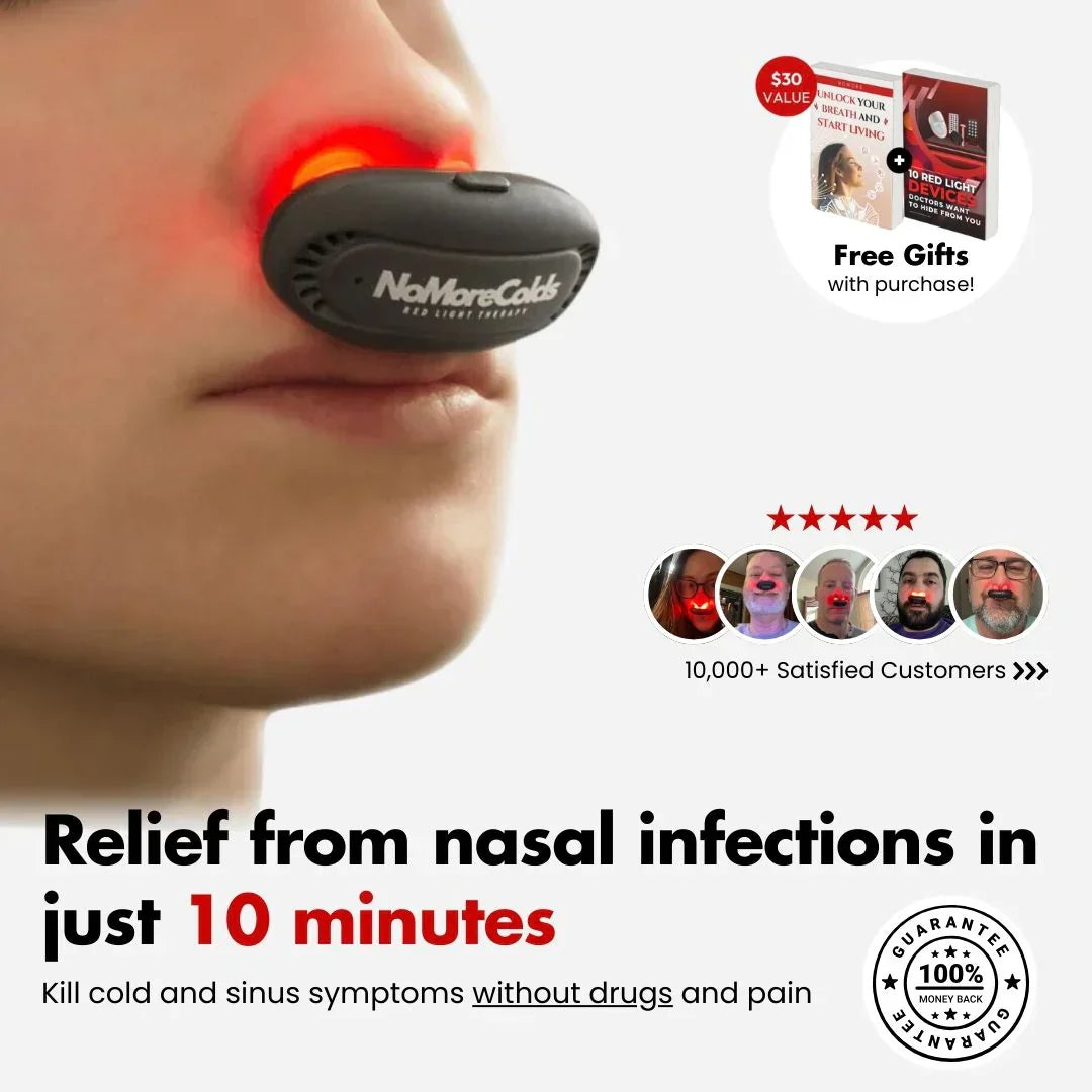 NoMoreColds-10-Minute Red Light Therapy for Cold & Sinus Relief