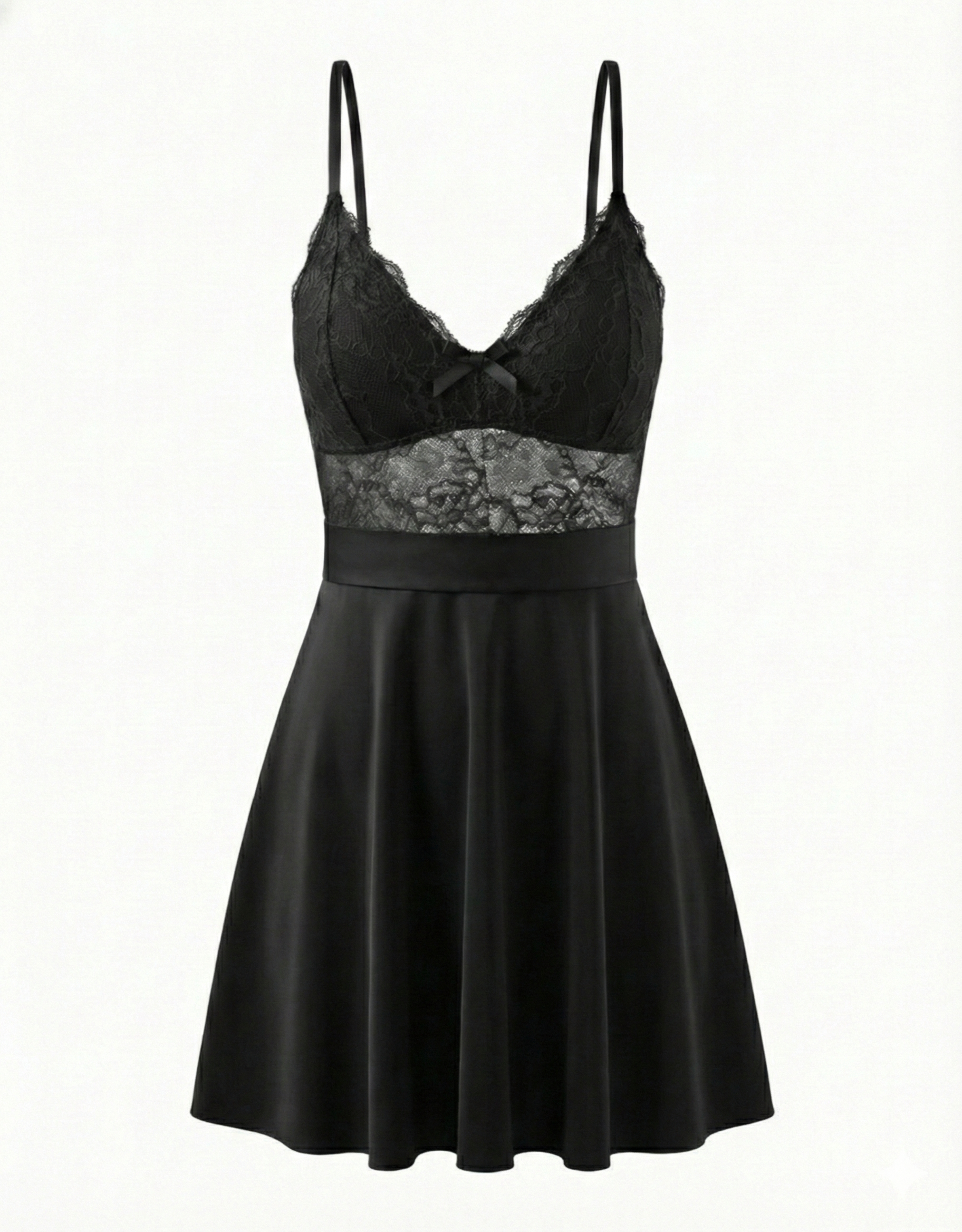 Sexy Lace Sheer Babydoll Nightdress