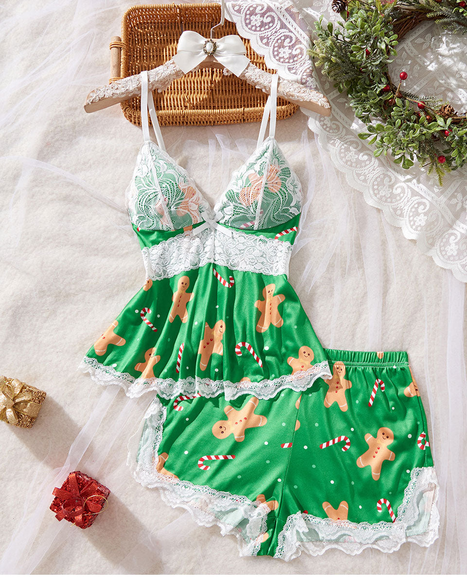 Sweetness Cami Set – Lace Camisole Lingerie Nightwear