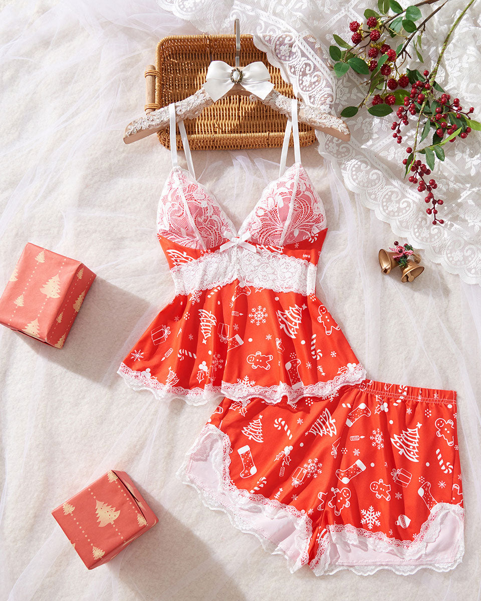 Sweetness Cami Set – Lace Camisole Lingerie Nightwear