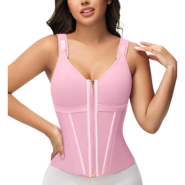 Enhanced Shaping Corset Top — Slimming Waist Trainer & Push-Up Vest