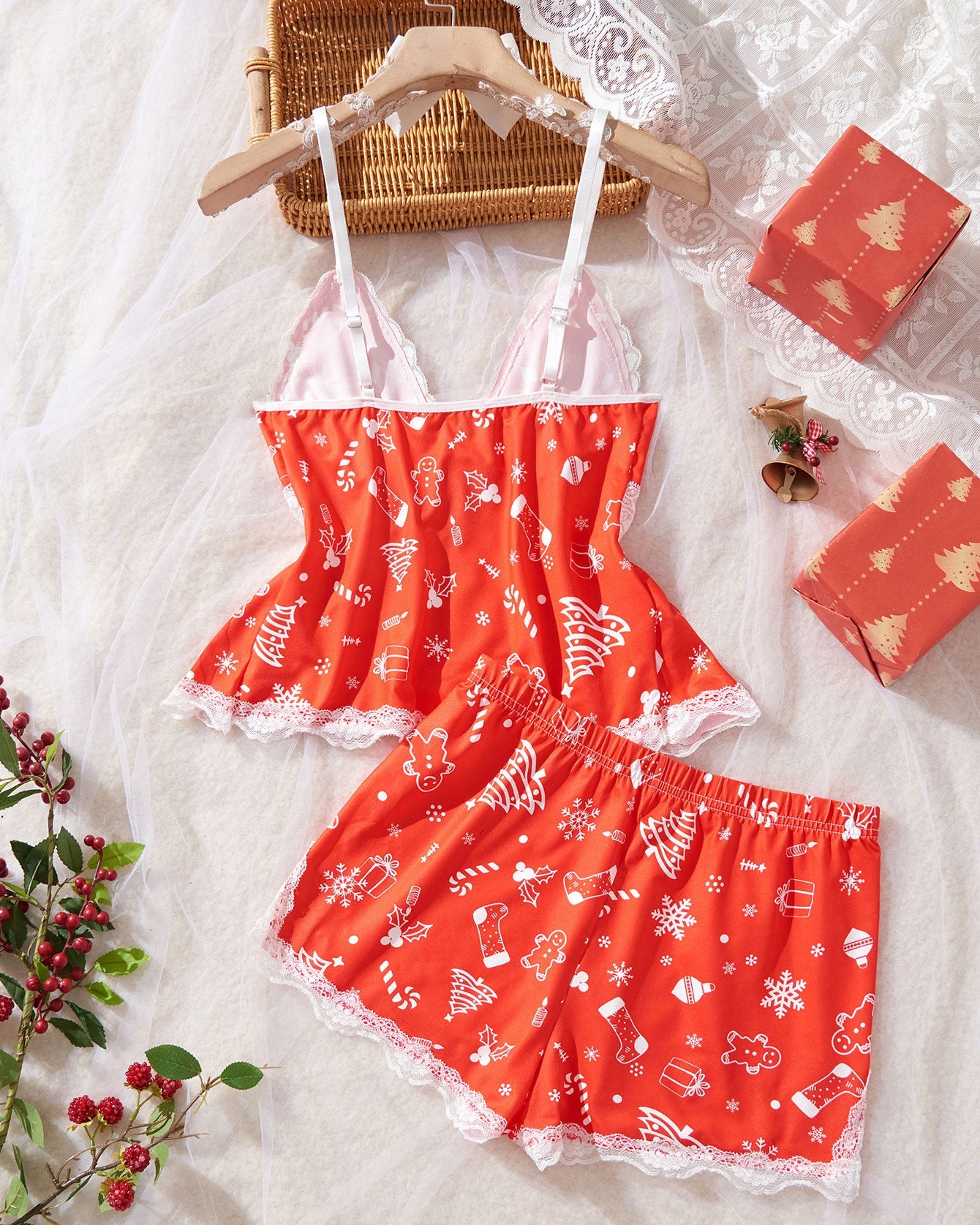 Sweetness Cami Set – Lace Camisole Lingerie Nightwear