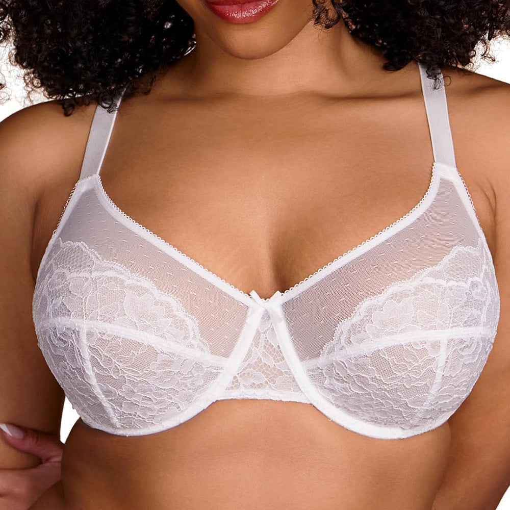 Full Coverage Lace Black Minimizer Bra