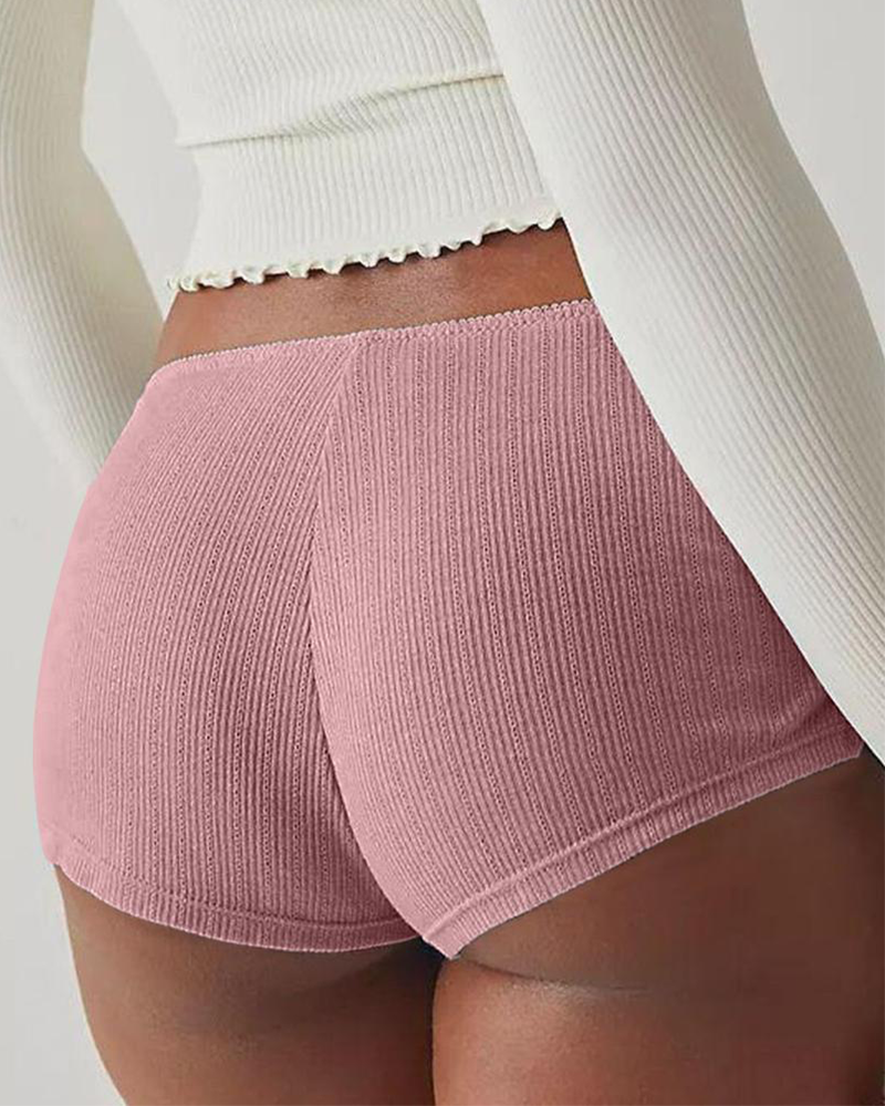 Y2K Side Slit Micro Shorts for Women – Slim Fit Pajama Bottoms