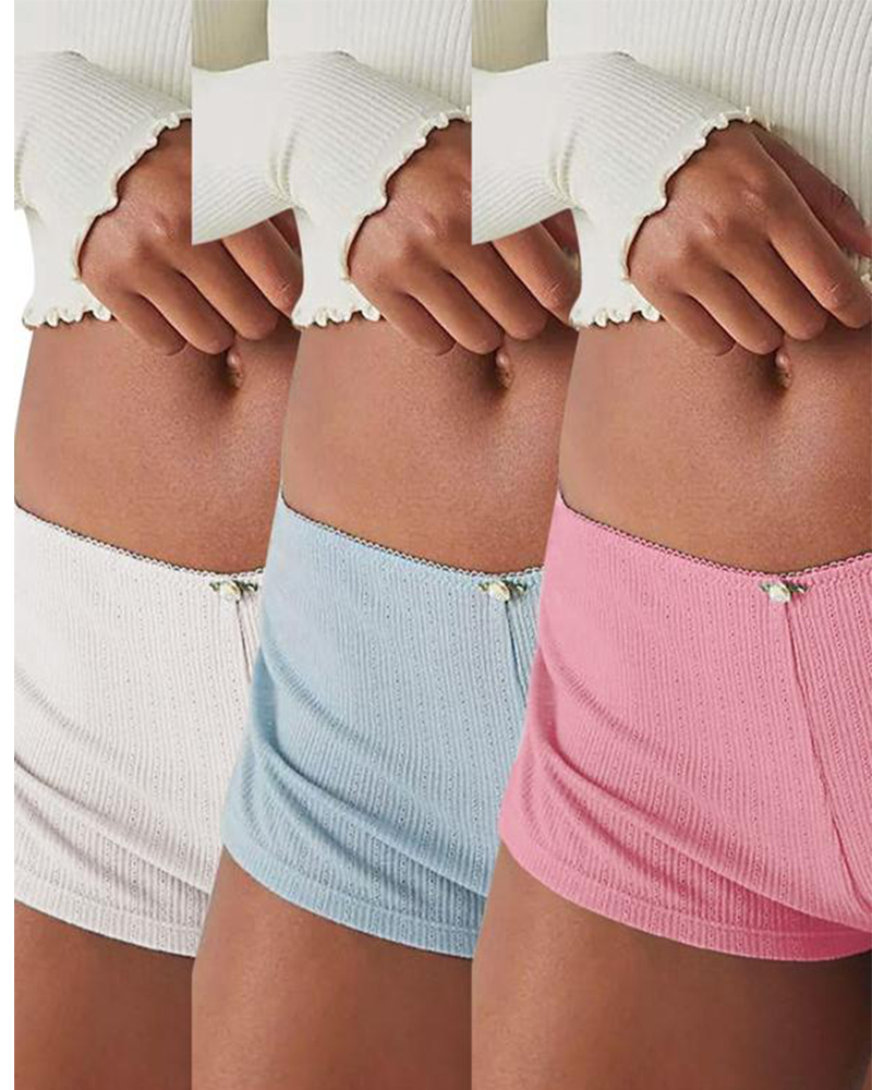 Y2K Side Slit Micro Shorts for Women – Slim Fit Pajama Bottoms