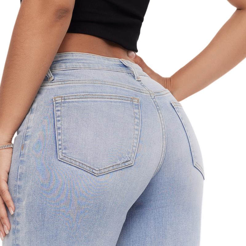 Shesways® Relaxed Rebel Plus-Size Stretch Jeans