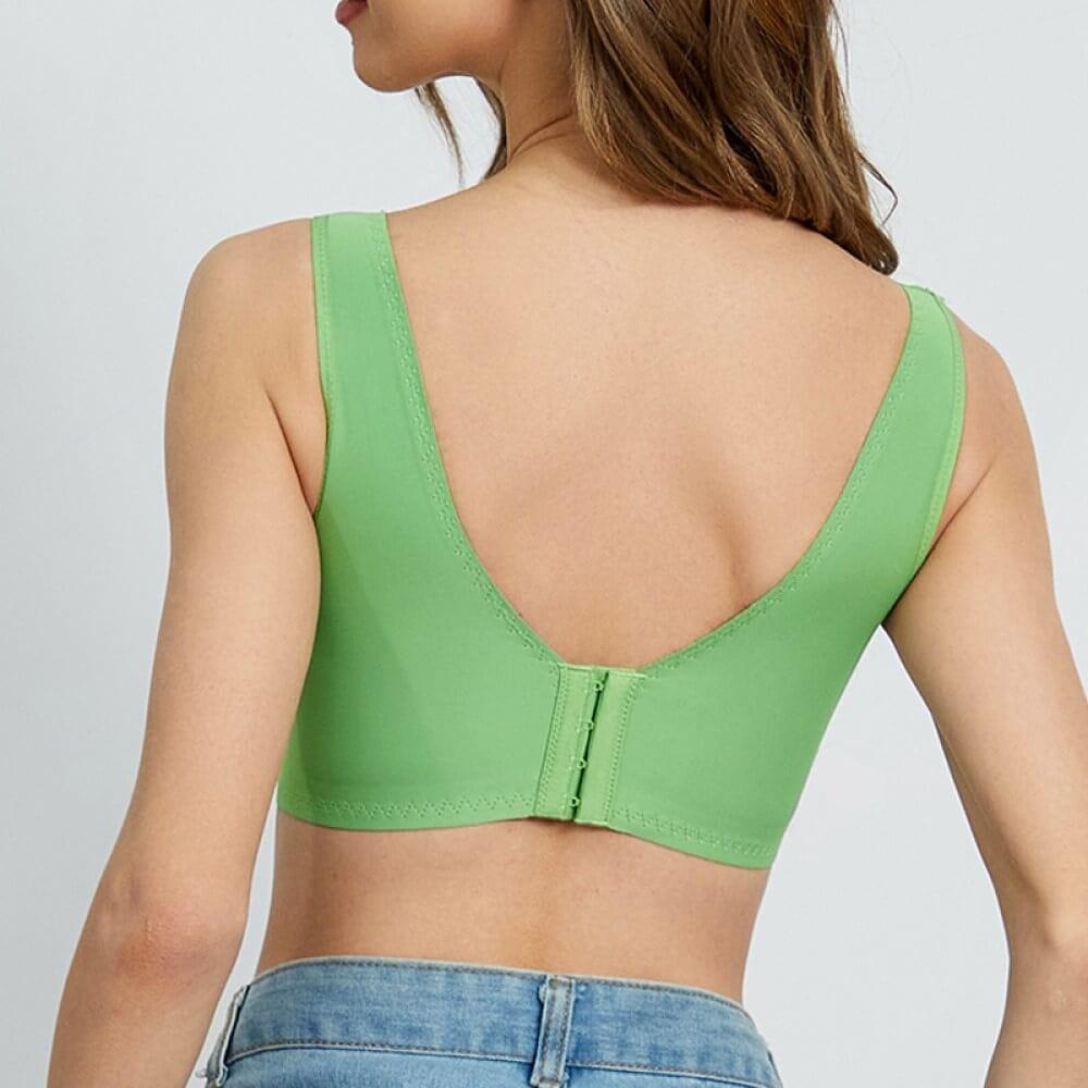 "Feel like not wearing one" Wireless Sports Push Up Bra - Purple